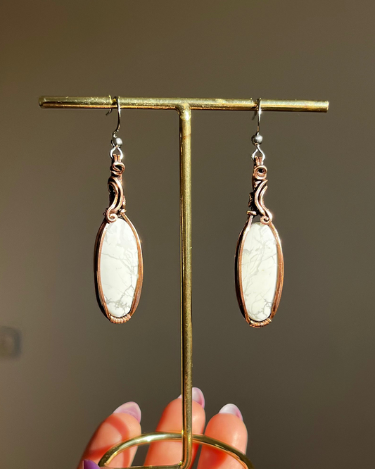 עגילים נחושת היולייט