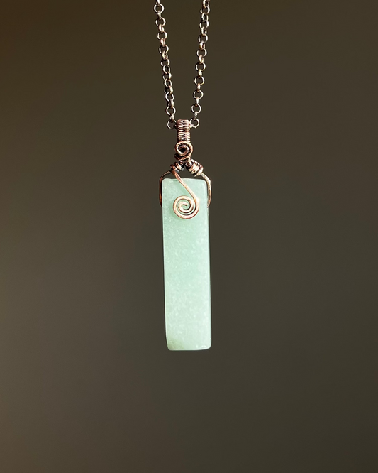 שרשרת נחושת אוונטורין ירוקה