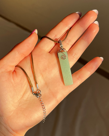 שרשרת נחושת אוונטורין ירוקה