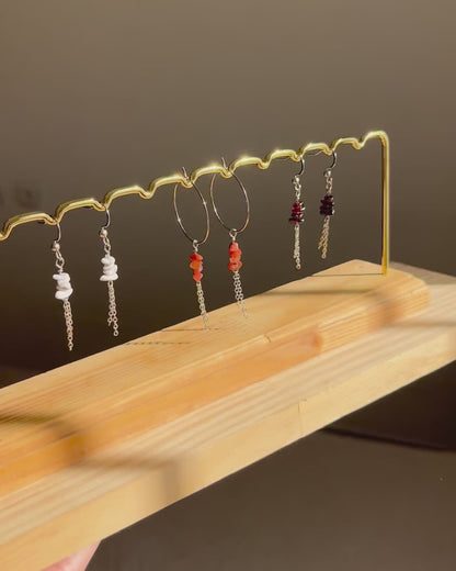 עגילים Stardust | סטיינלס סטיל