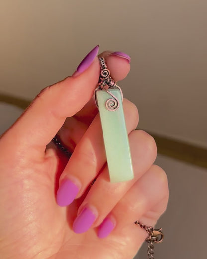 שרשרת נחושת אוונטורין ירוקה